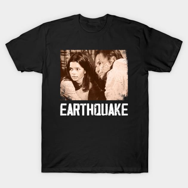 The Big One Hits Hollywood Earthquakes T-Shirt by GodeleineBesnard